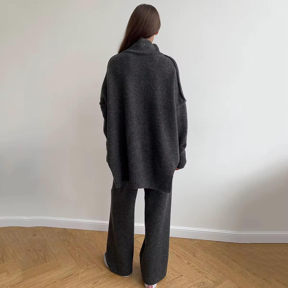 Pullover sweater pants set