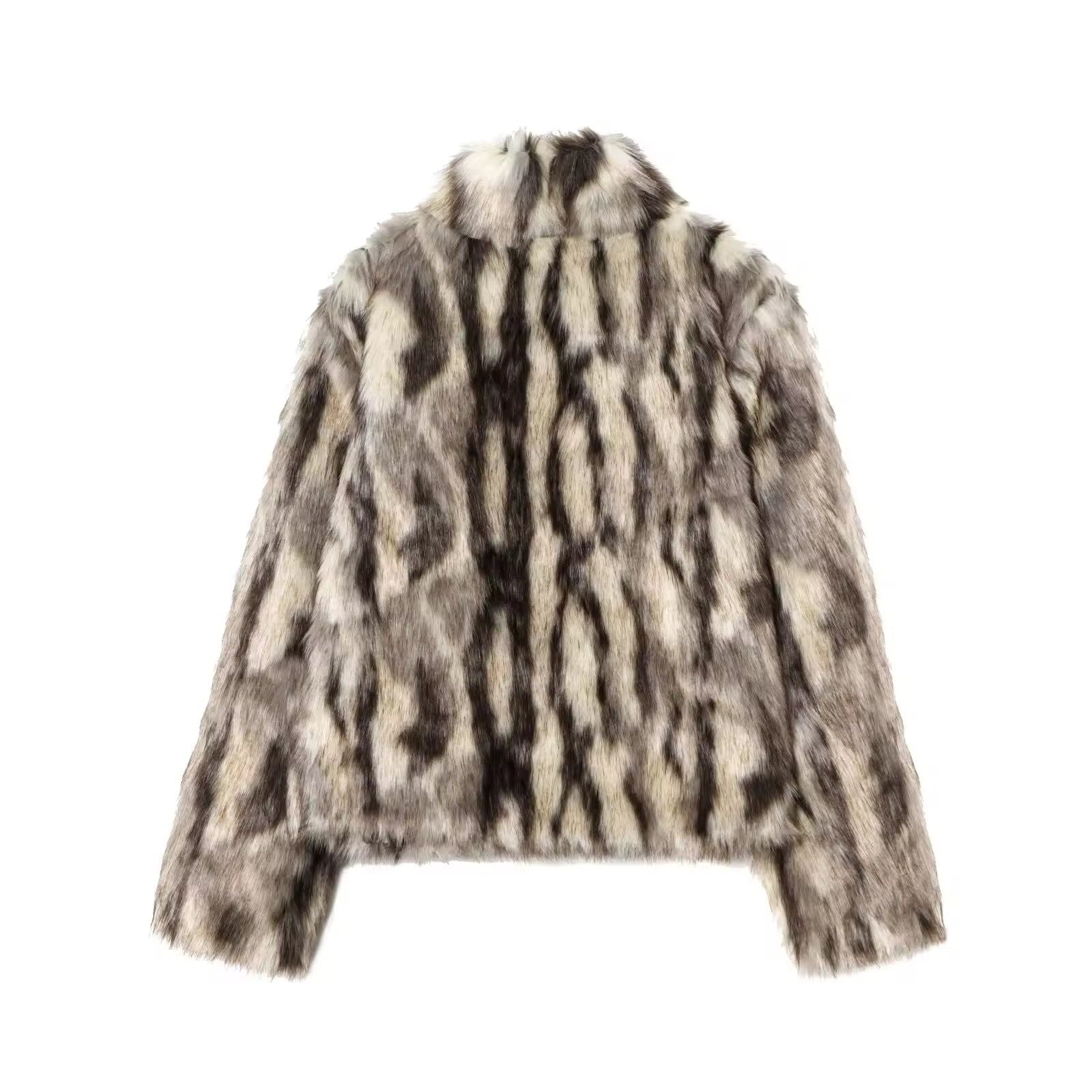 Fur effect jacket