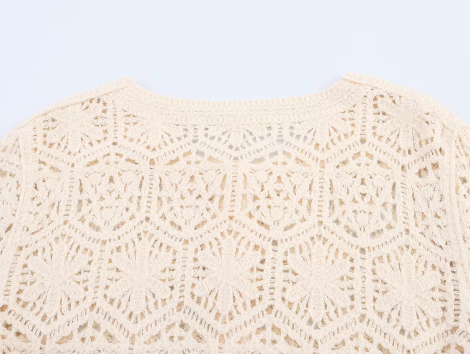 Crew neck cardigan