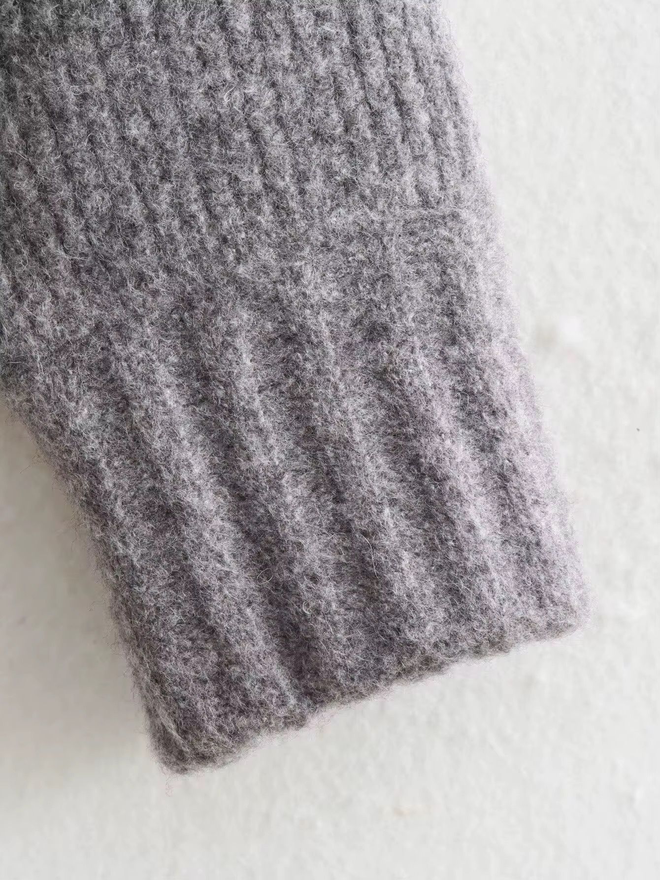 Grey Zipper Cardigan