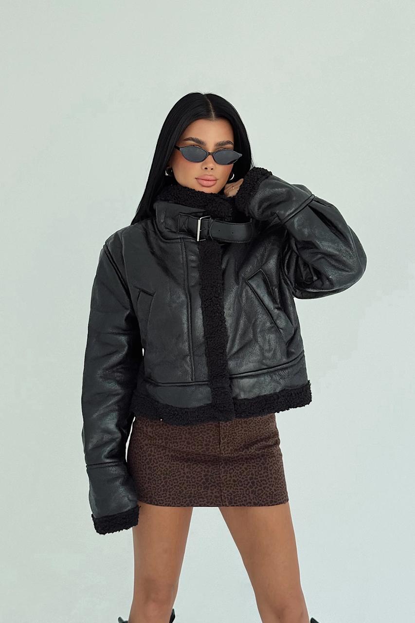 Black Belt Detail Jacket