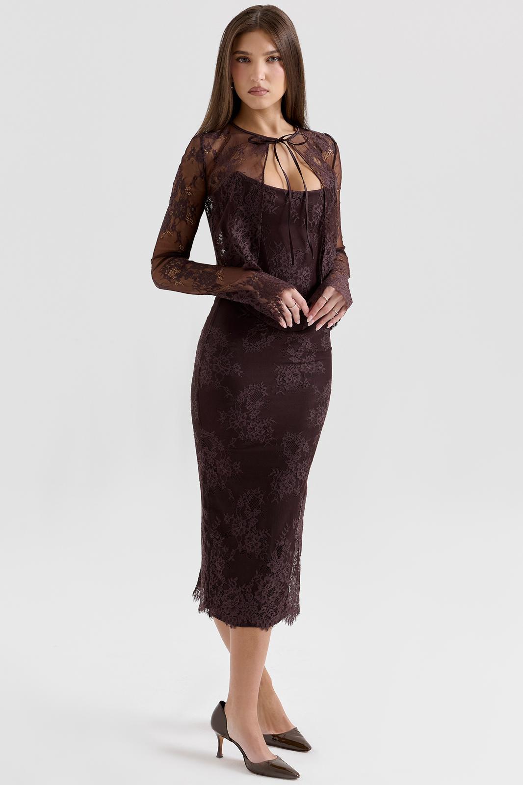 Mocha Whisper Dress