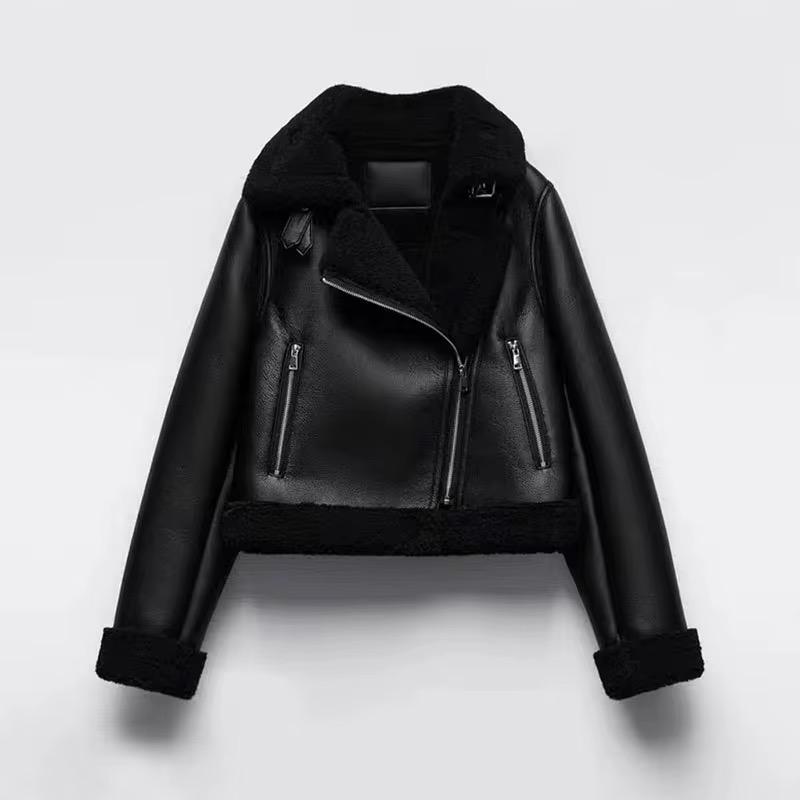 Black Rebel Shearling Jacket
