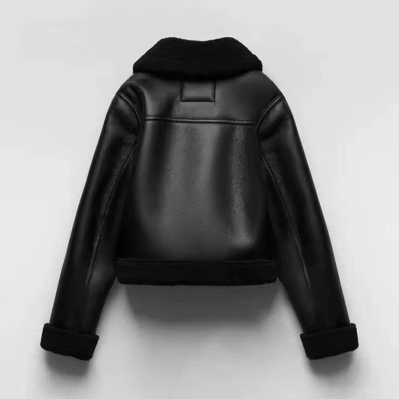 Black Rebel Shearling Jacket