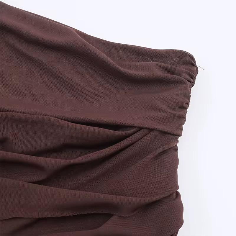 Draped One-Shoulder Bodysuit