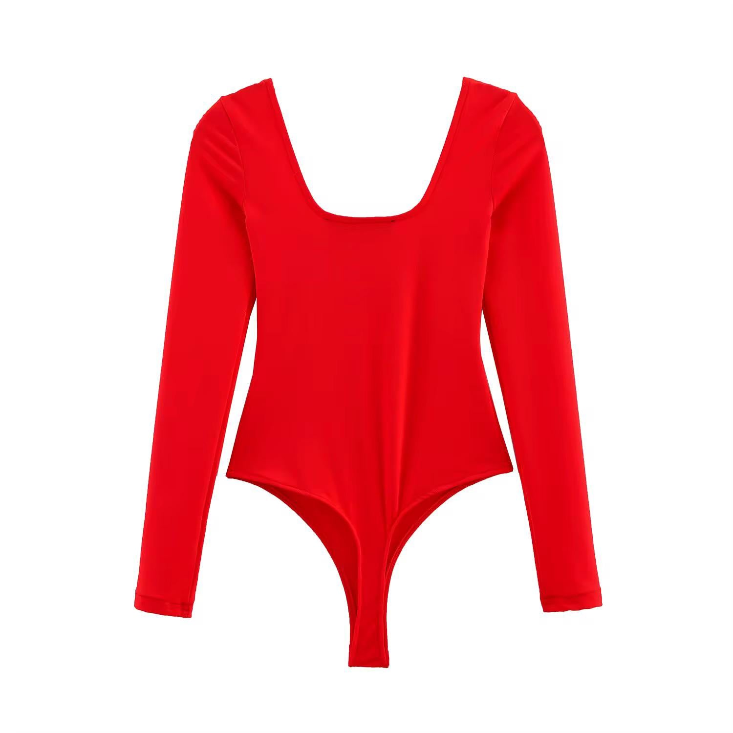 Neck Long Sleeve Bodysuit