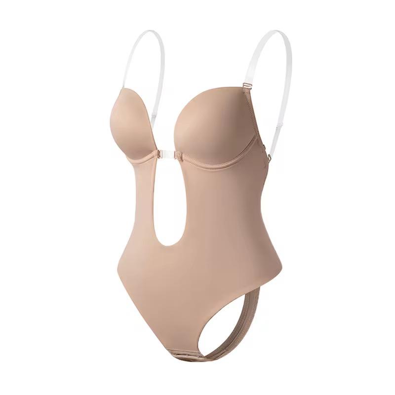 Butt Lifter Bodysuit With Push Up Padded Bra Shapewear