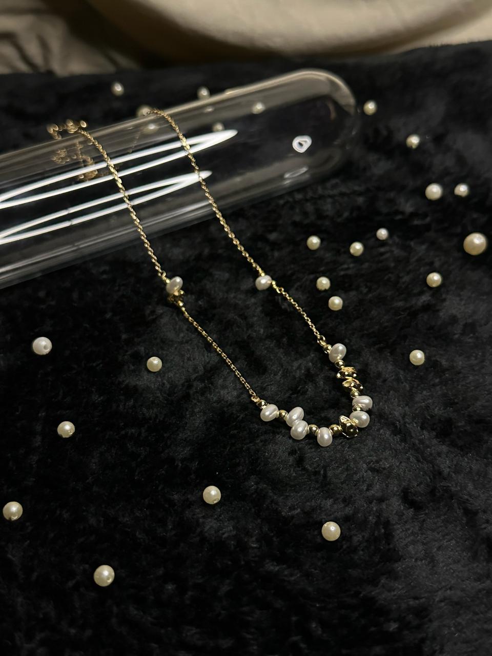 Pearl and Gold Beads