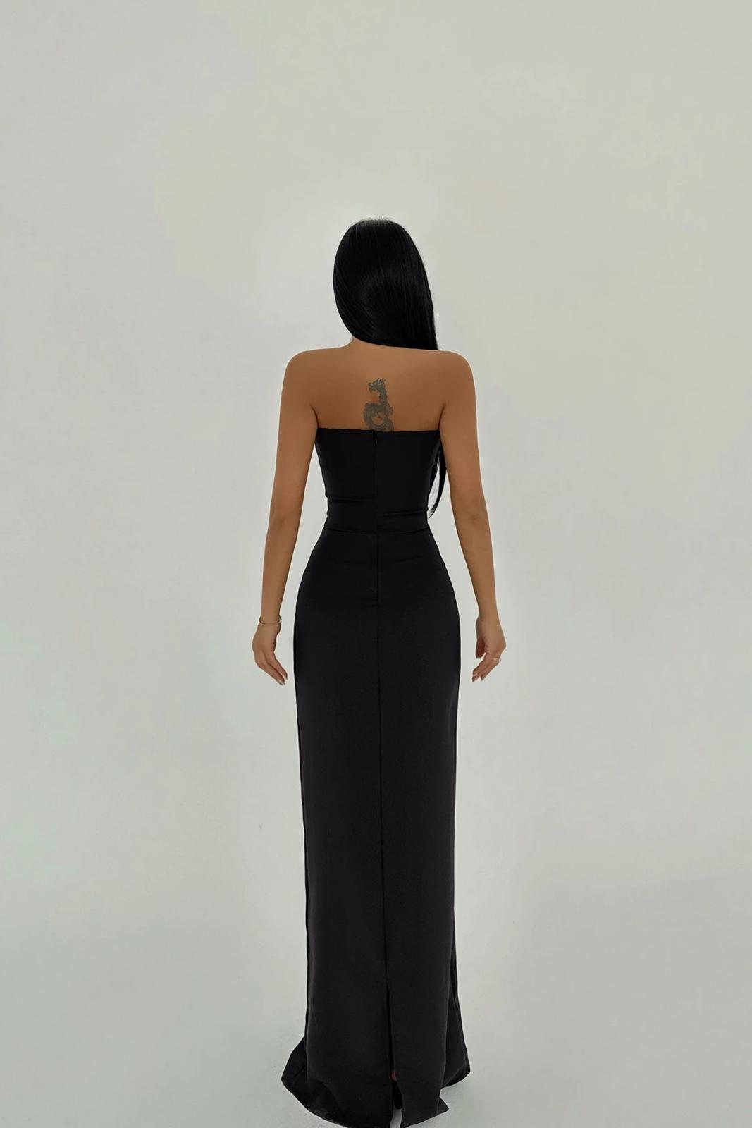 Black Arco Bow Detail Dress