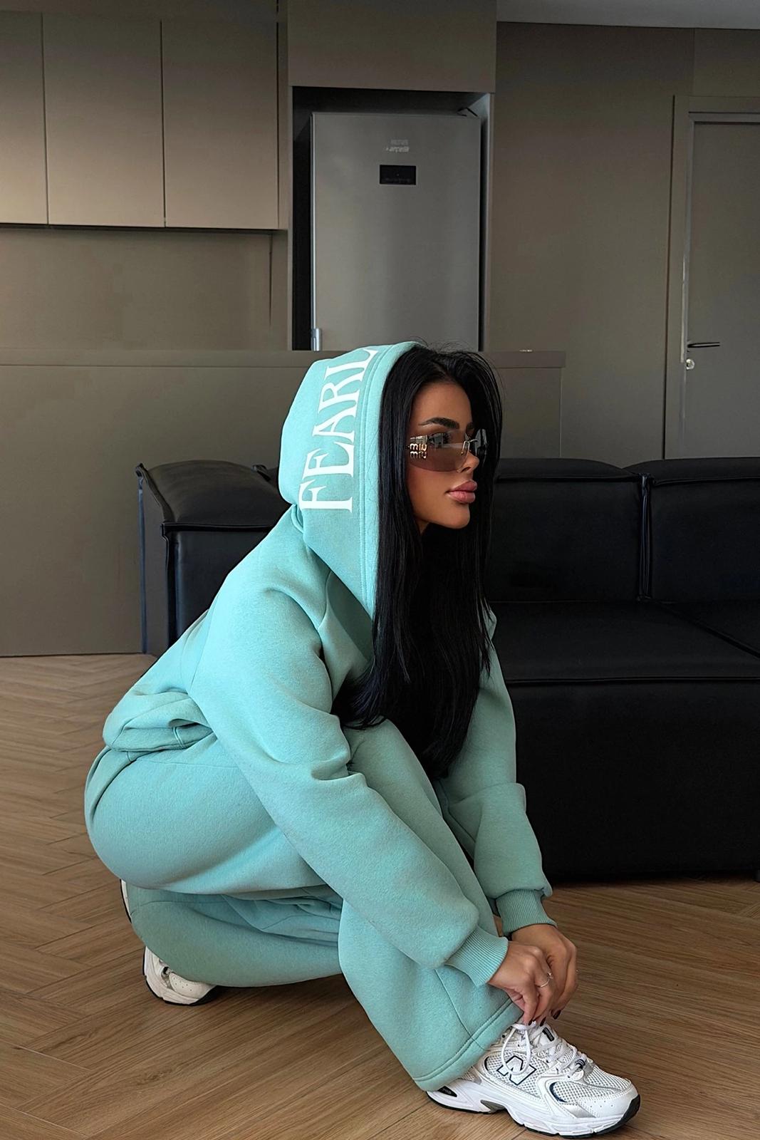 Aqua Green Zippered Tracksuit