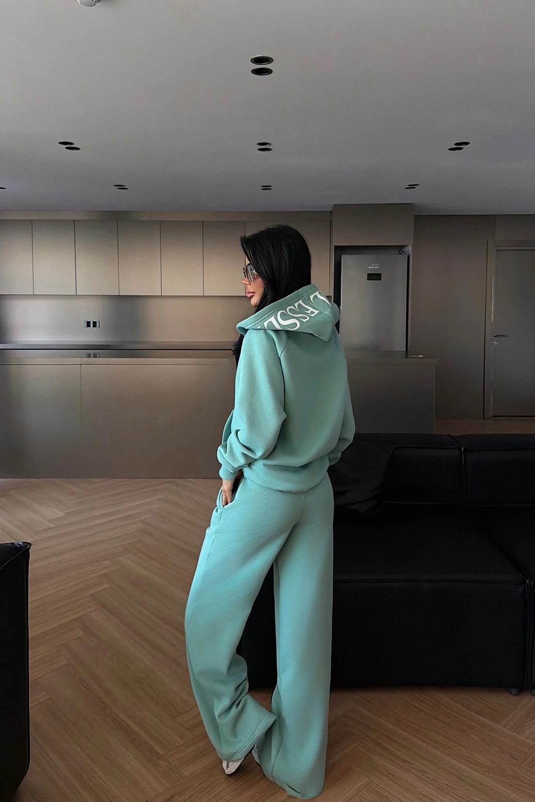 Aqua Green Zippered Tracksuit