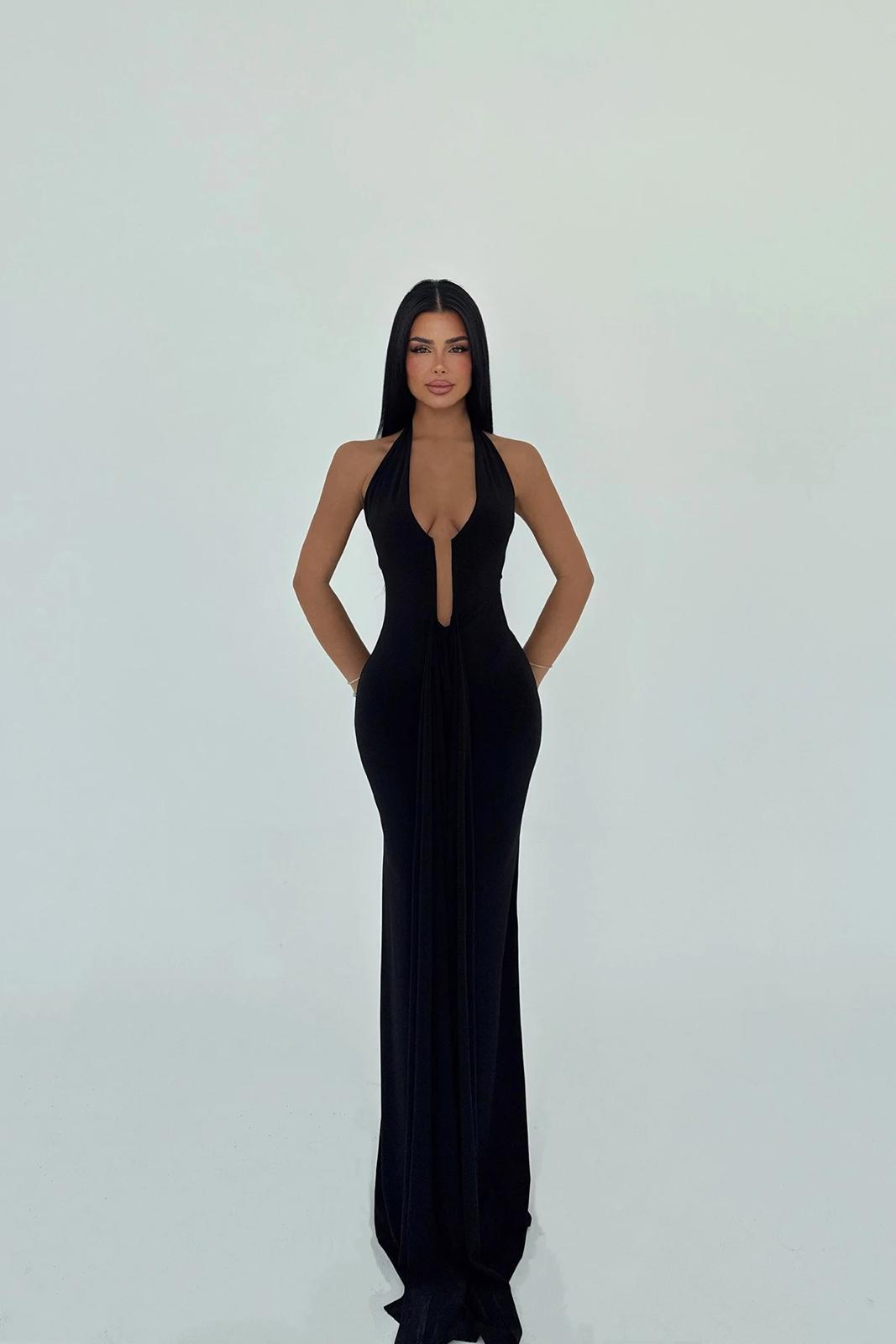 Black Bellis Long Dress