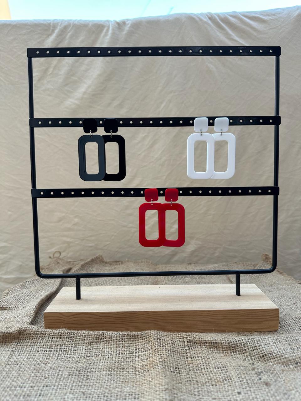 Rectangle Drop Earrings