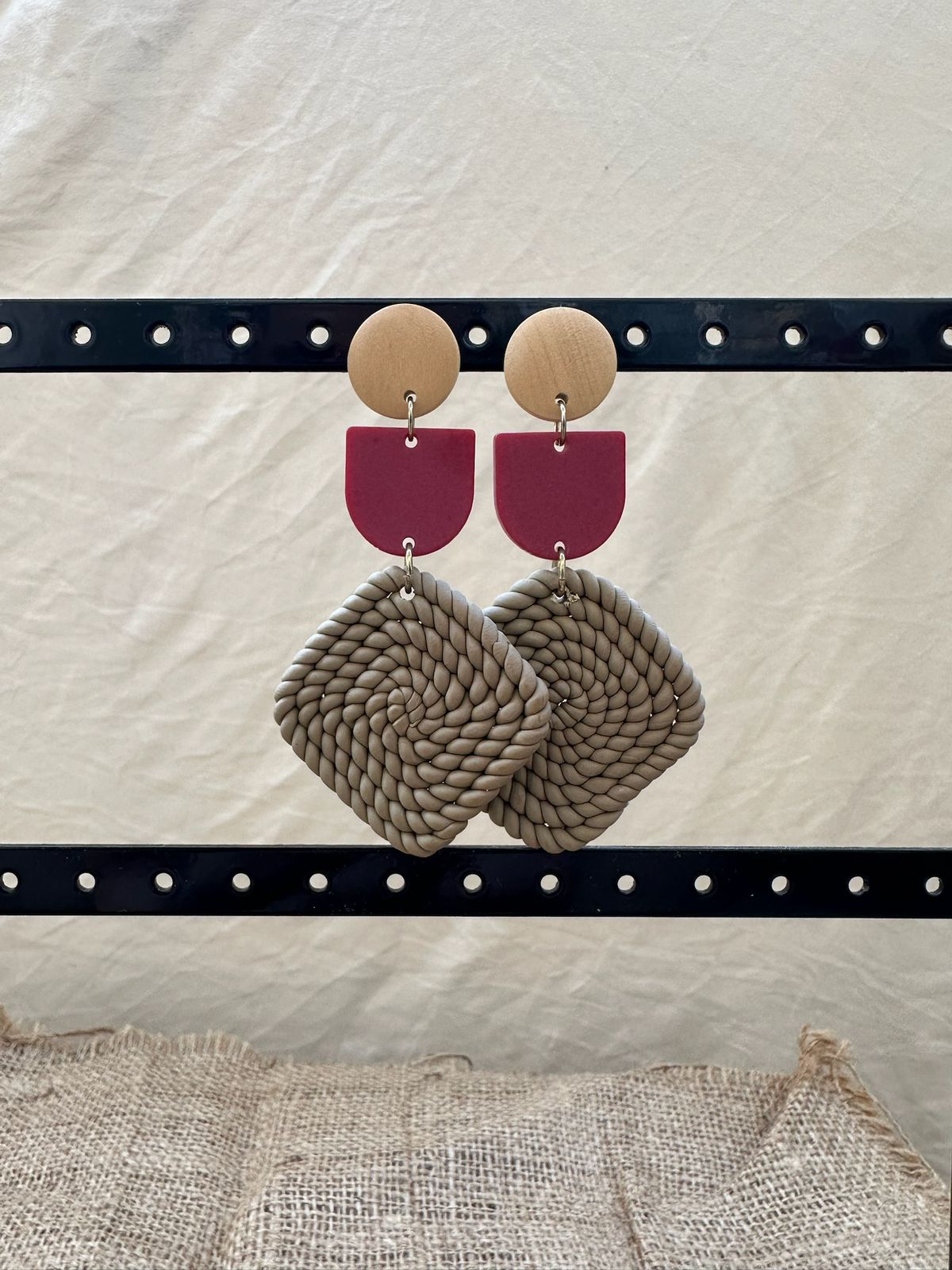 Square Braided Earrings