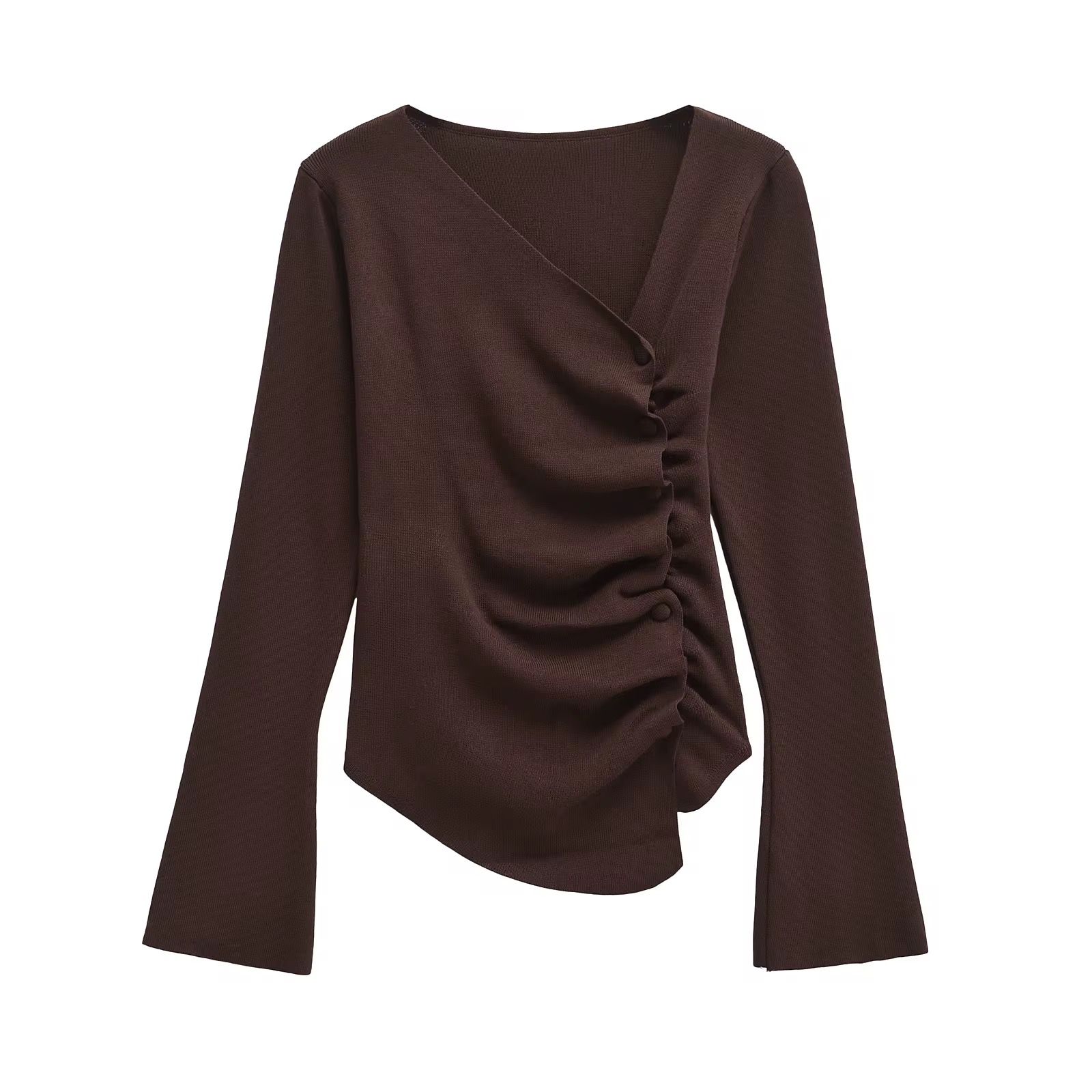 Folded Drape Blouse
