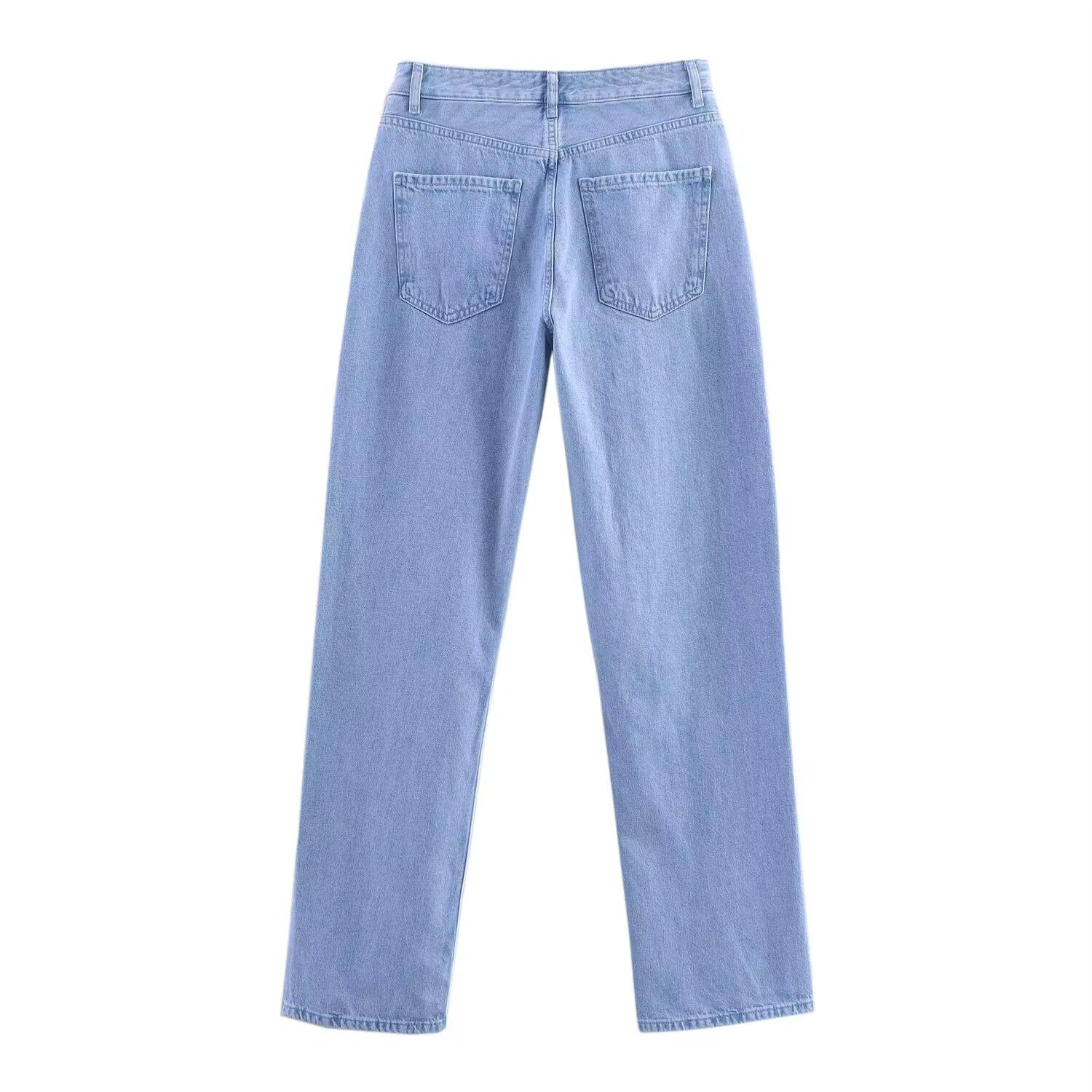 Dual Denim Panel Pants