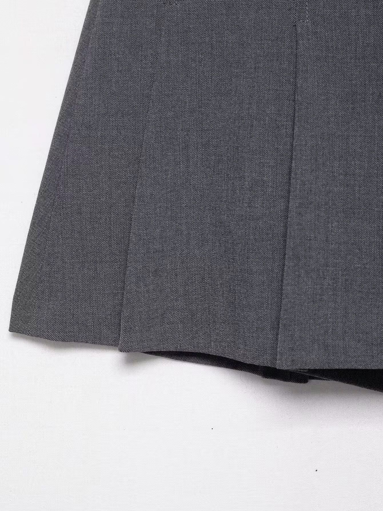 Classic Grey Belted Skirt