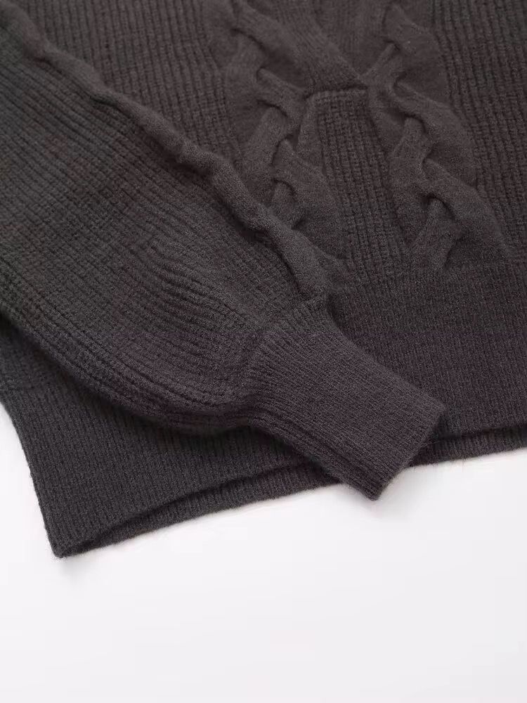 Braided Knit Sweater