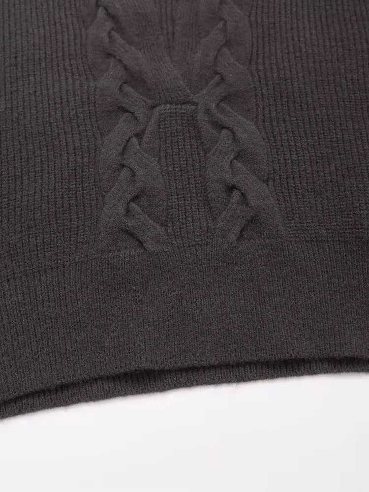 Braided Knit Sweater