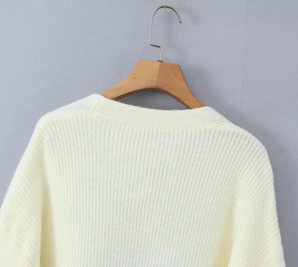 Open stitch cardigan