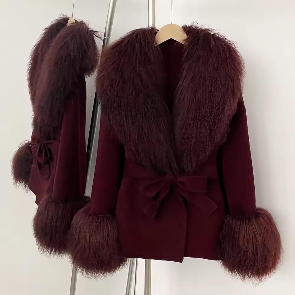 Real Mongolian Fur Coat