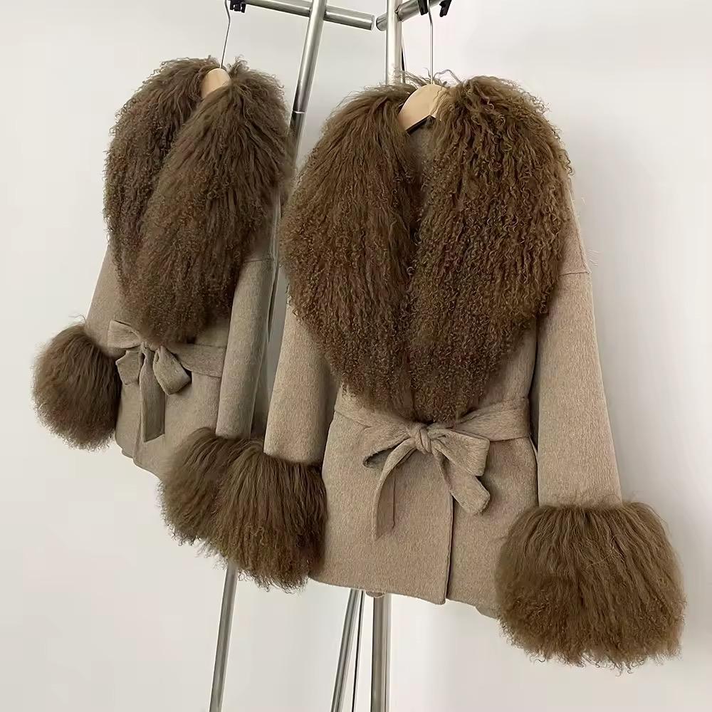 Real Mongolian Fur Coat