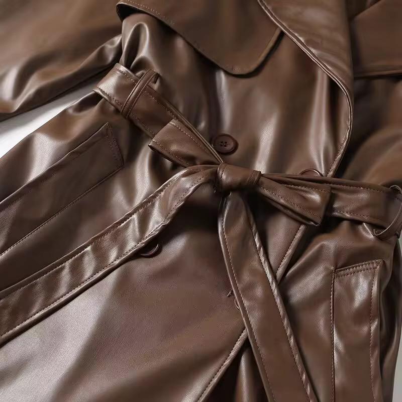 Delt Leather Coat