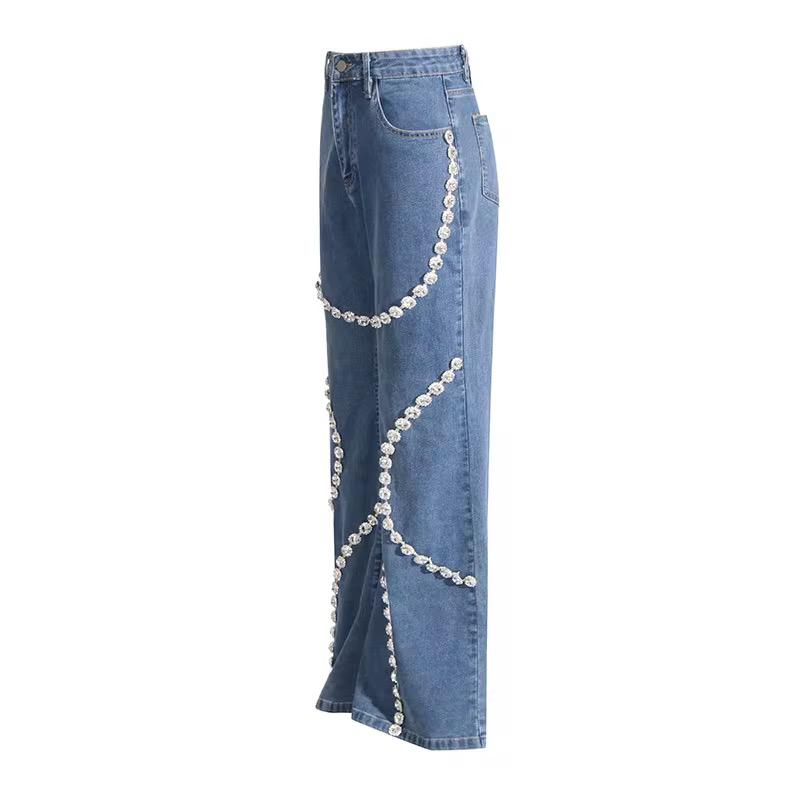Diamonds Straight Leg Jeans