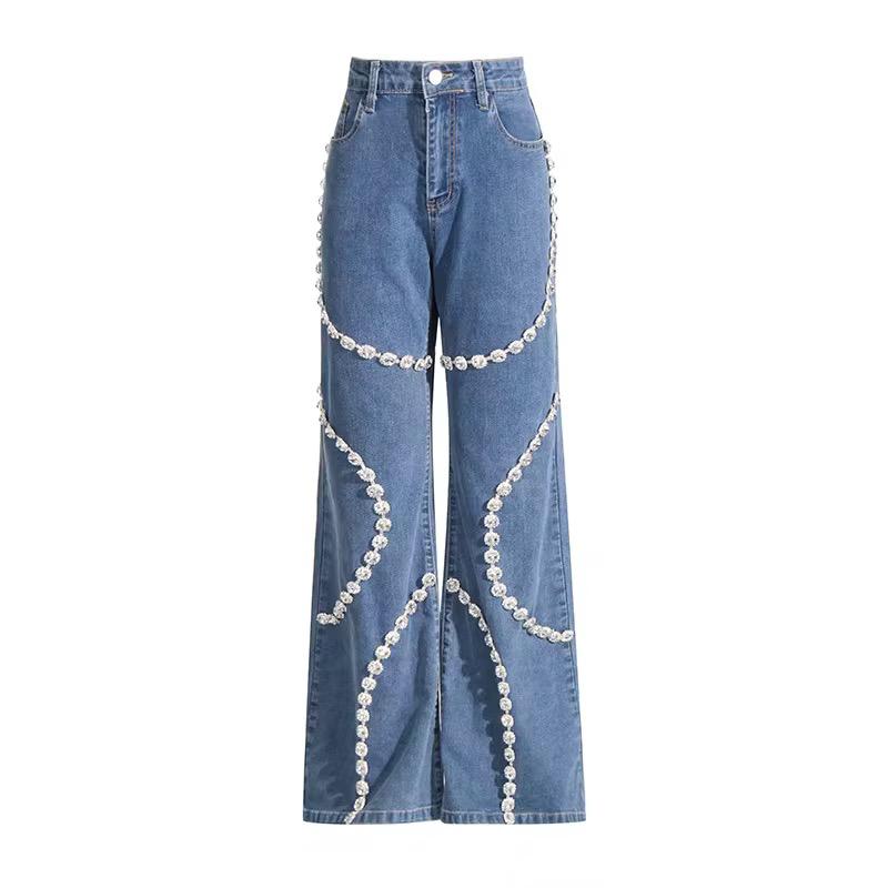 Diamonds Straight Leg Jeans