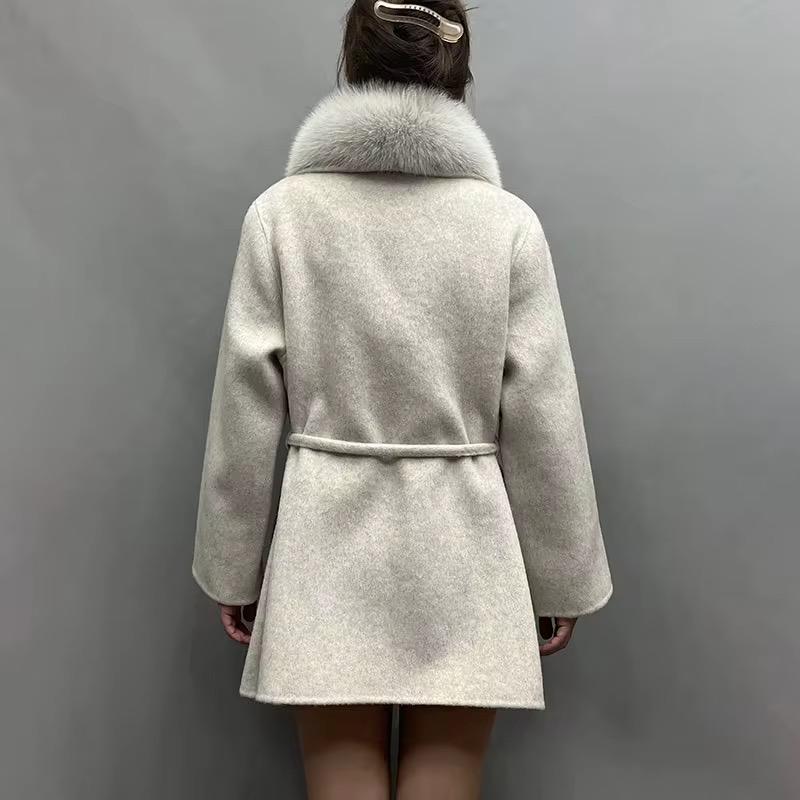 Frost Collar Belted Coat