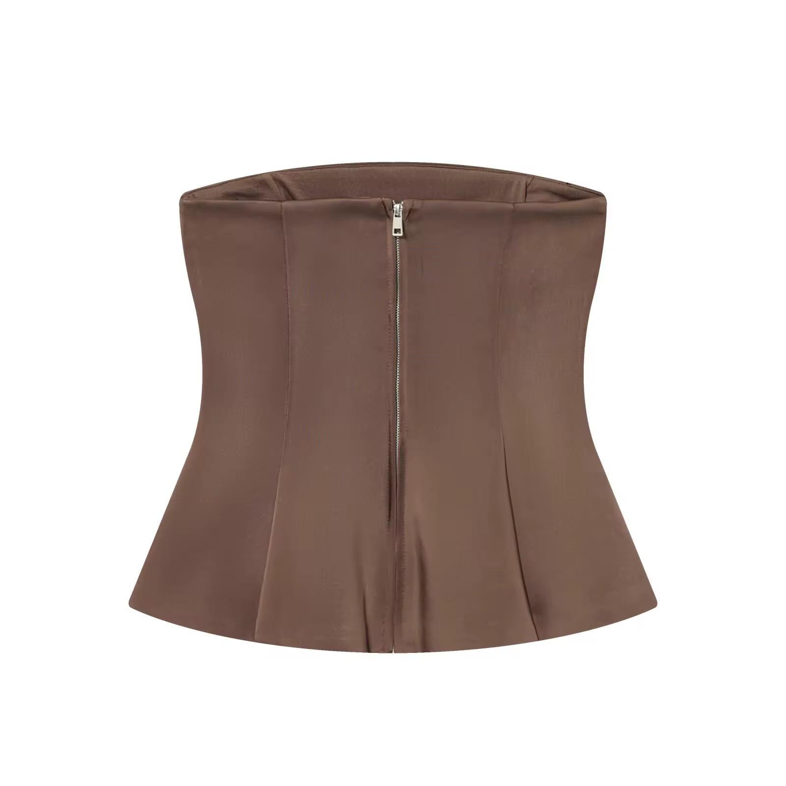 Brown Luxe Blazer Set