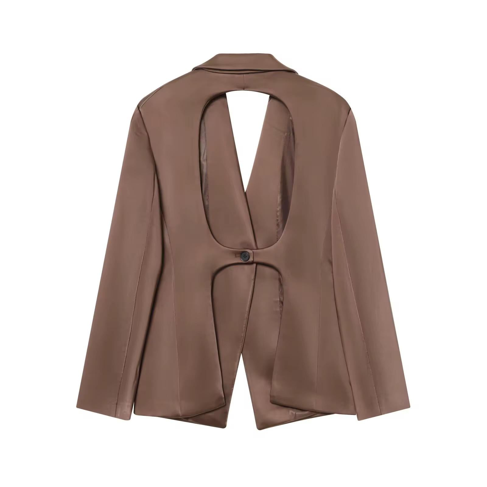 Brown Luxe Blazer Set