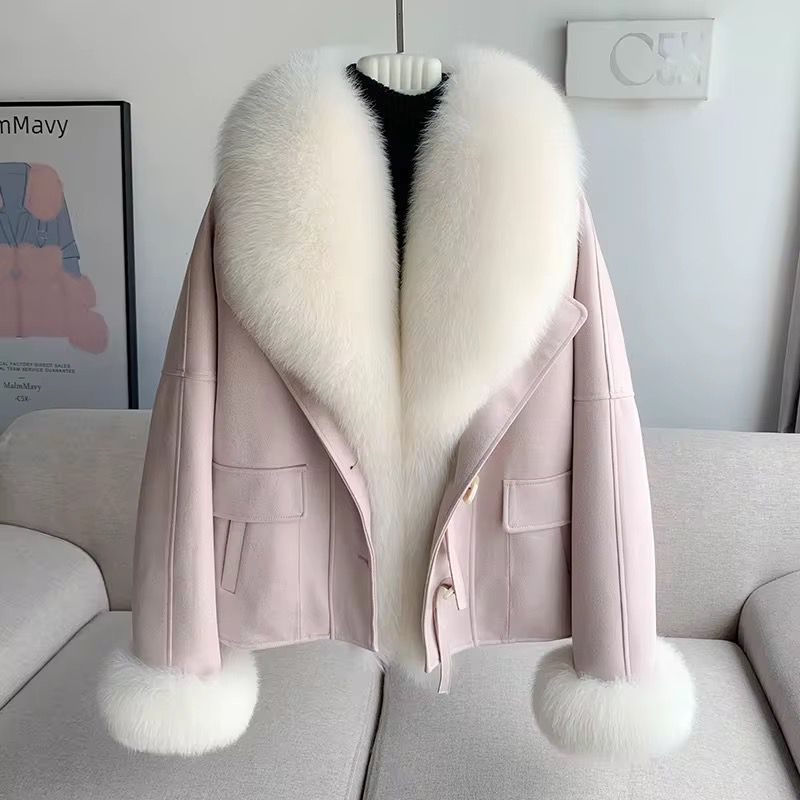 Soft Bloom Fur Trim Jacket