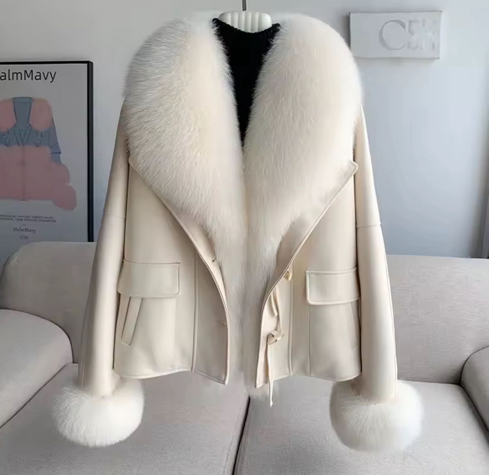 Soft Bloom Fur Trim Jacket
