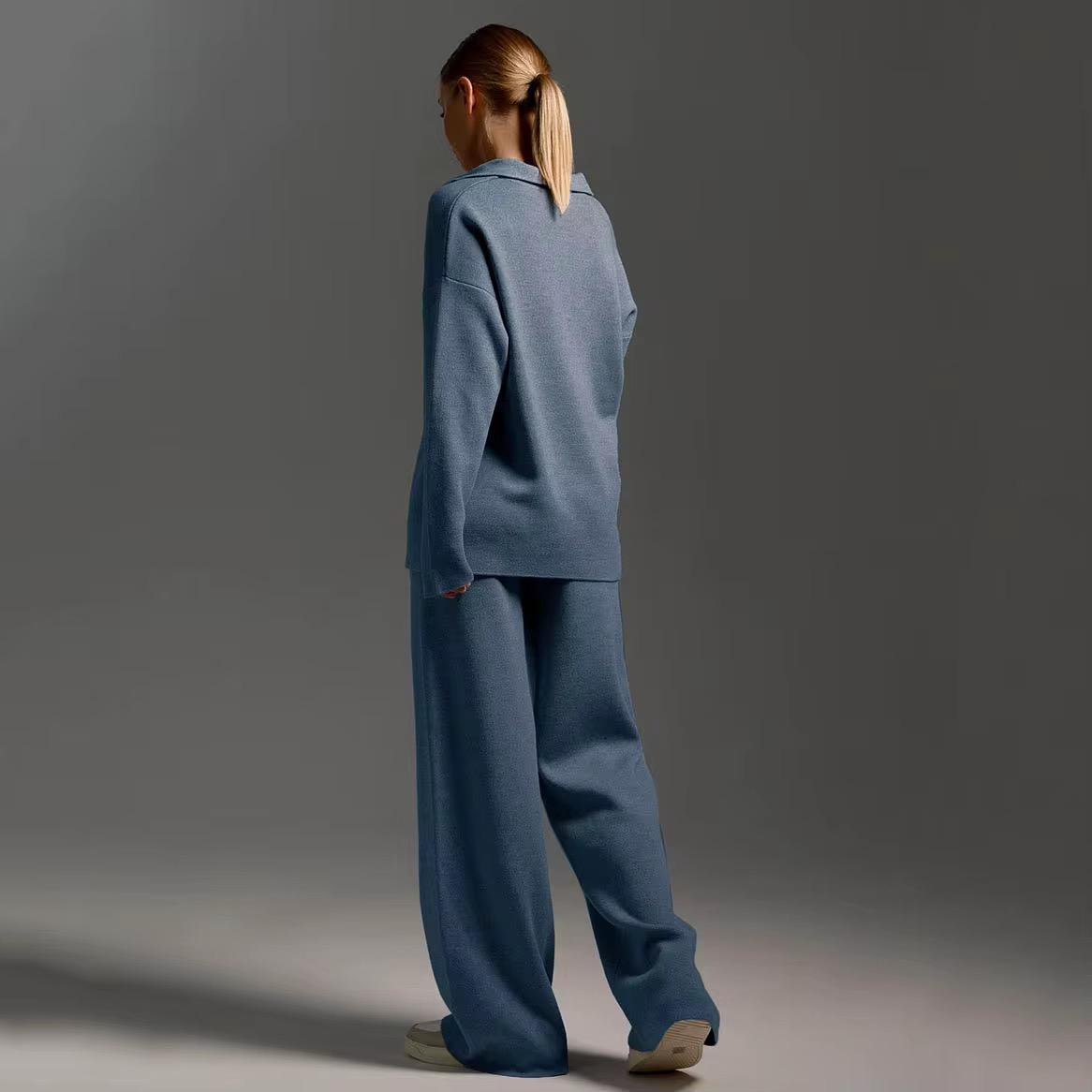 Comfy Collar Knit Set