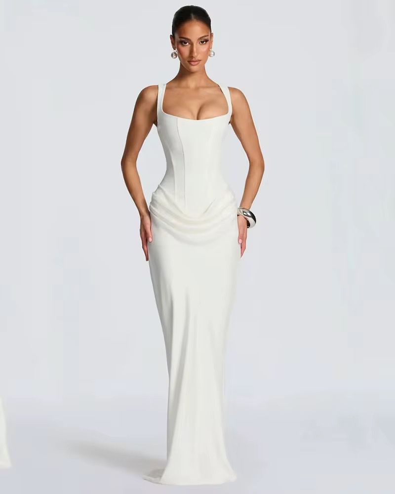 knee length dresses for ladies Cornelia Off-The-Shoulder Slit Floral Formal Dress