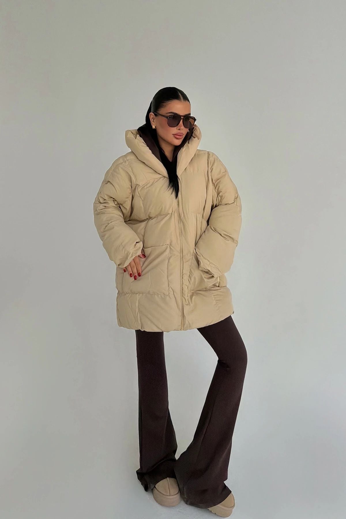 Cream Puffer Jacket