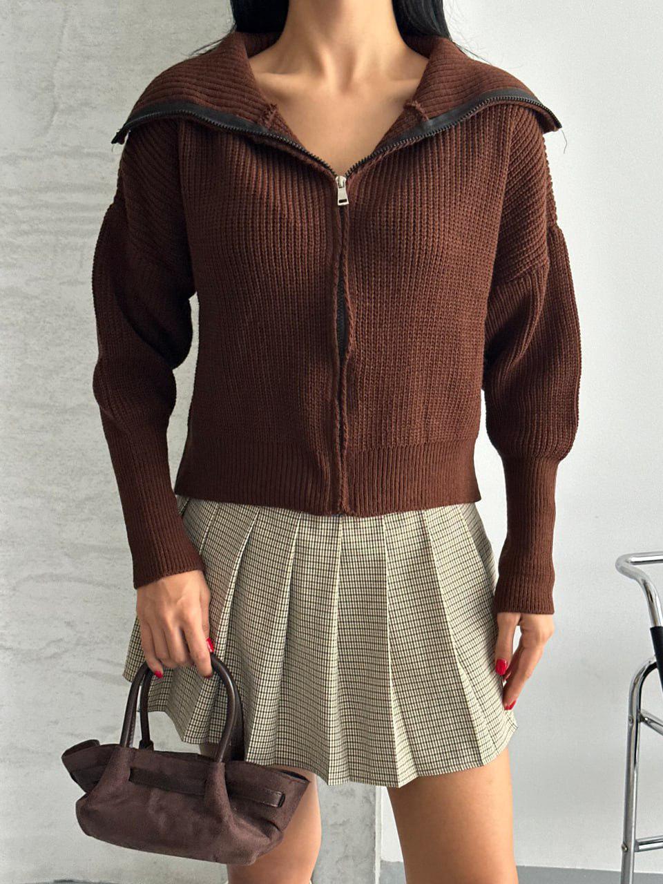 Knit Zip Sweater