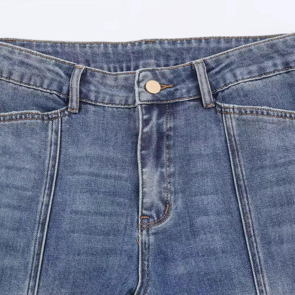 Contour Stitch Flare Jeans