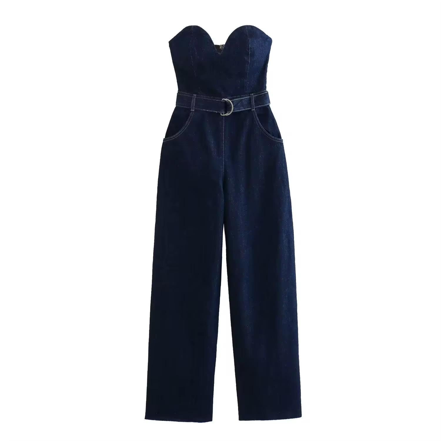 Dark Denim Jumpsuit