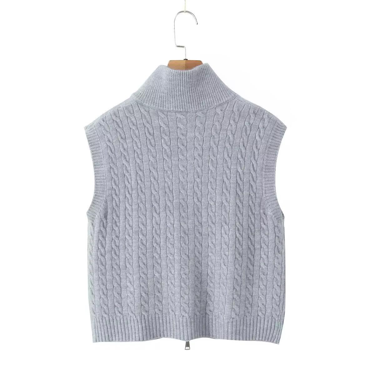 Nordic Cable Zip Vest