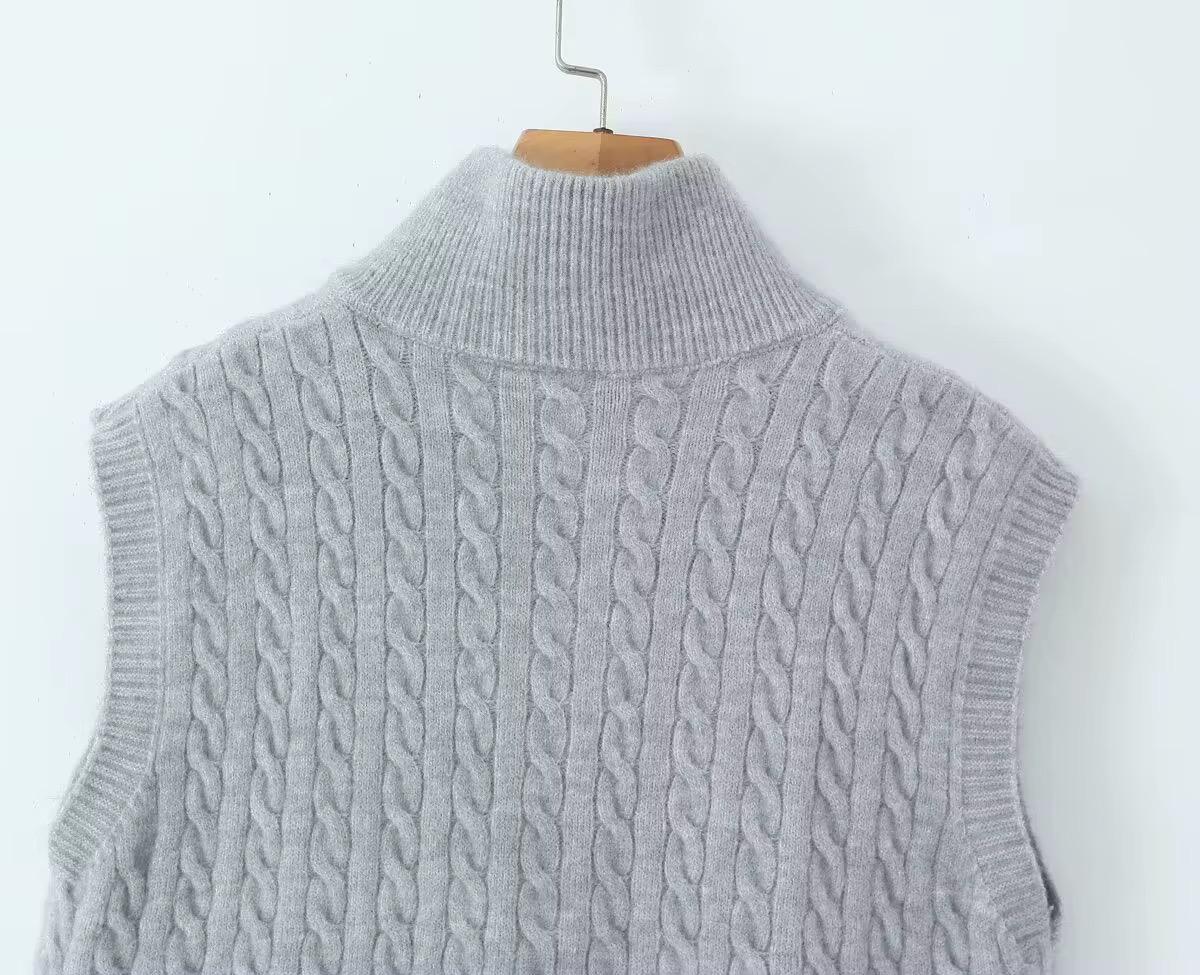 Nordic Cable Zip Vest