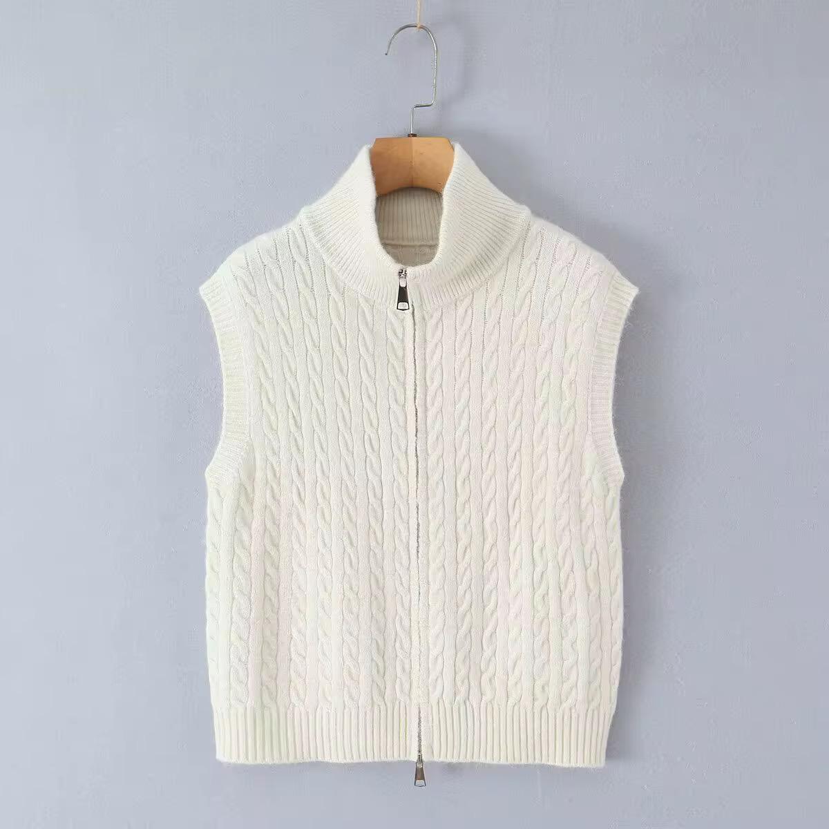 Nordic Cable Zip Vest