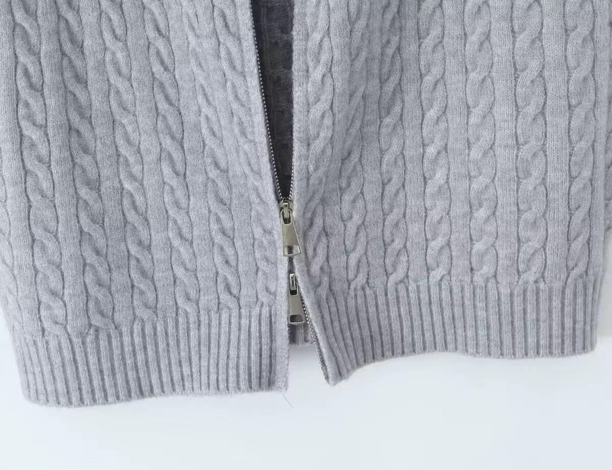 Nordic Cable Zip Vest