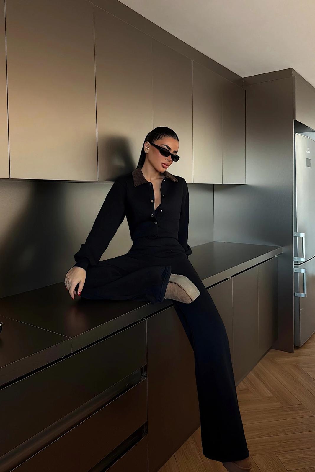 Jumpsuit with Collar Detail