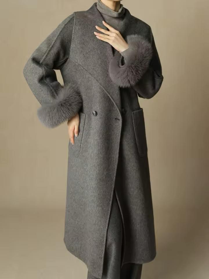 Cashmere Wool Trench Coat