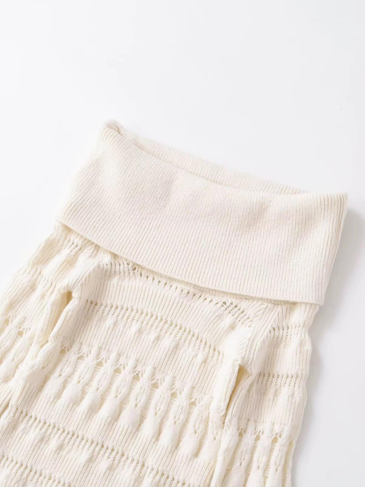 Off shoulder knit top