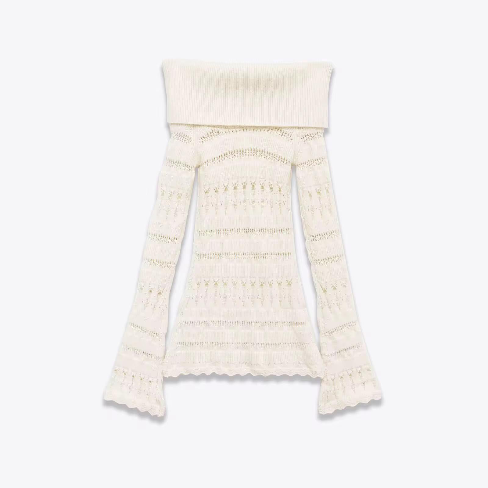 Off shoulder knit top