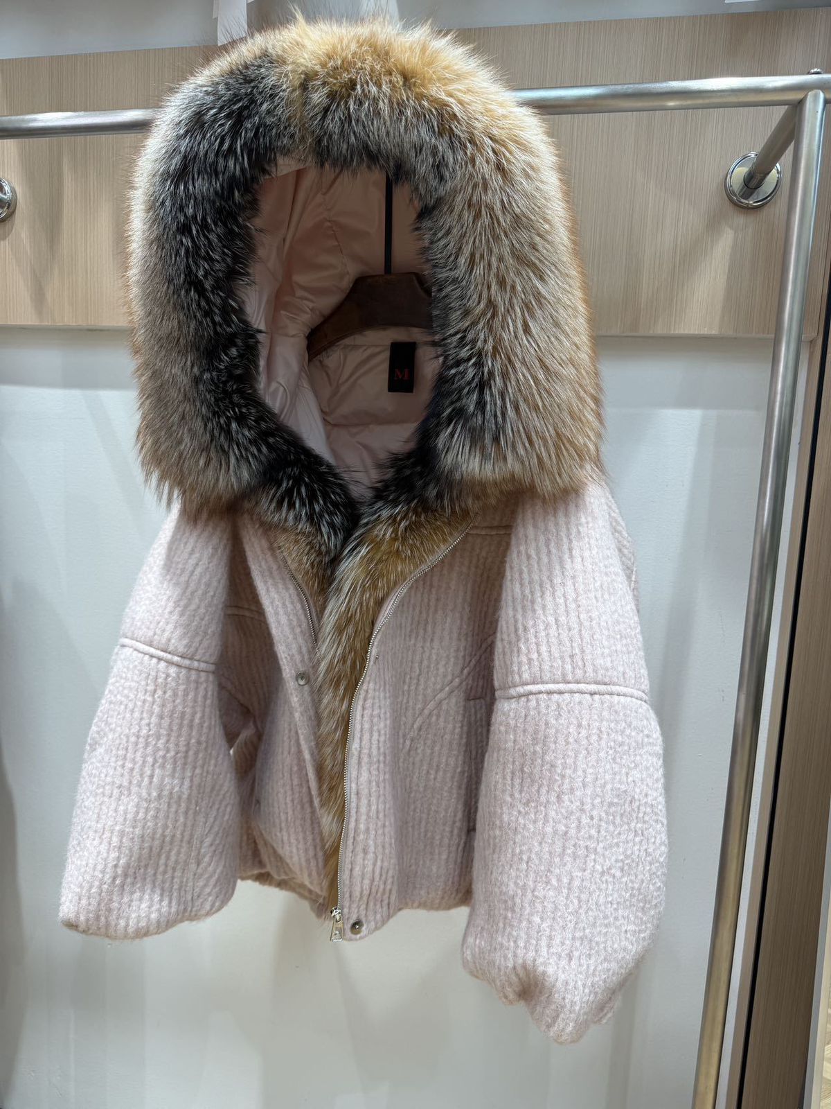 Wool Goose fur coat