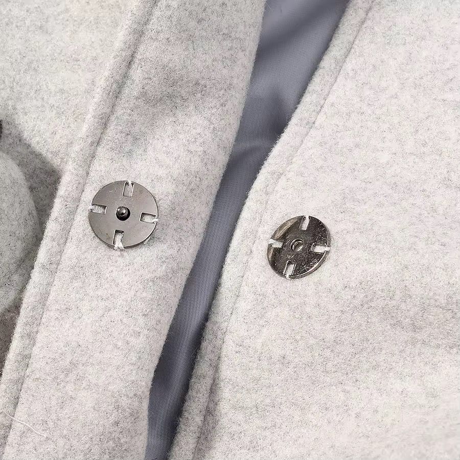 Fluffy Collar Bow-Tie Coat